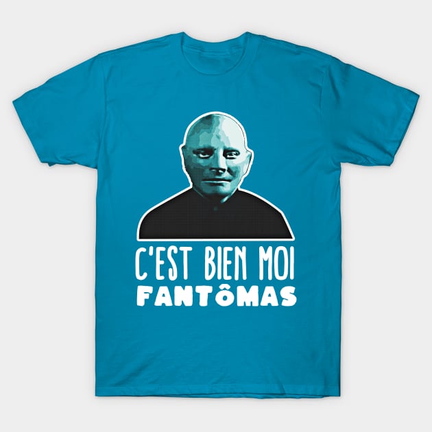 Fantômas film Louis de Funès T-Shirt by Mr Youpla